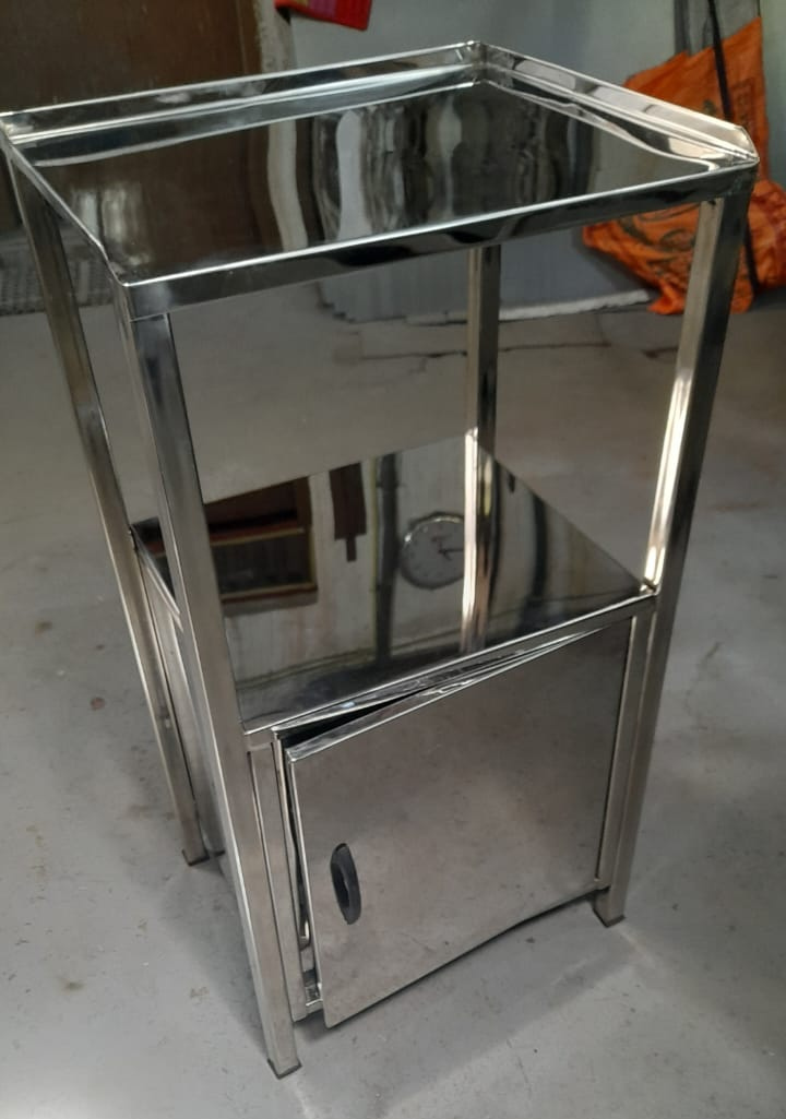 stainless steel bedside locker